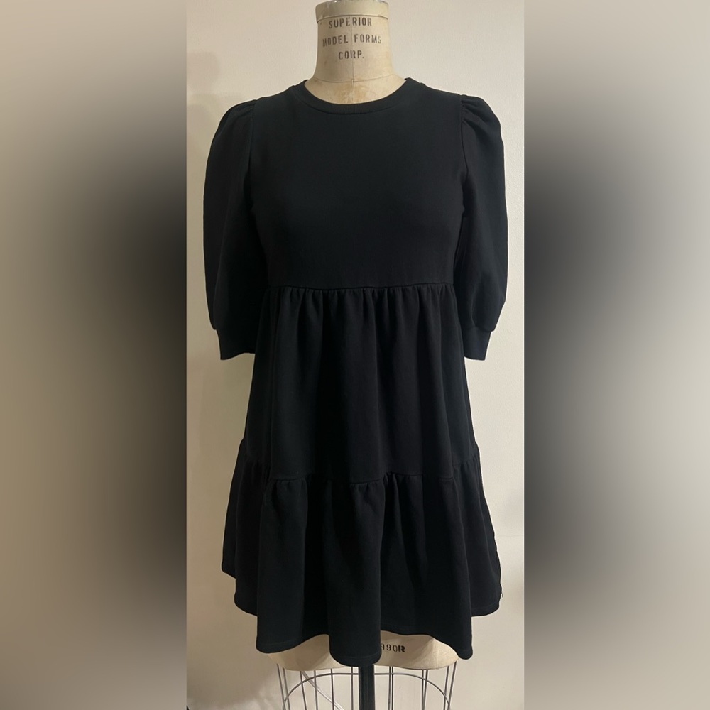 T.La Savannah Puff-Sleeved Mini Dress Size S